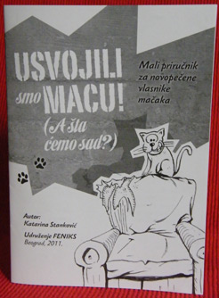 Priručnik Usvojili smo macu (a šta ćemo sad?) - naslovna feniksstampa-prirucnik-maca